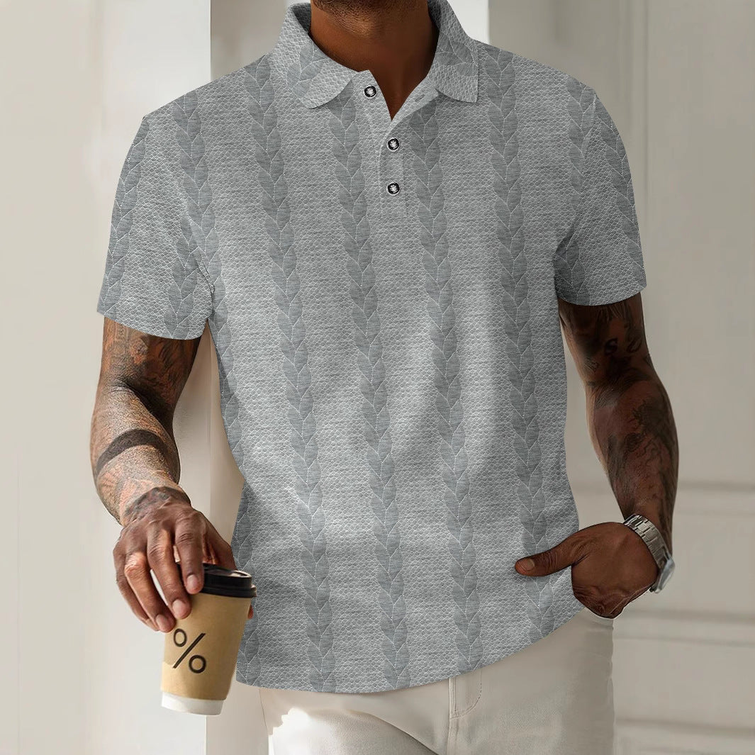 Herren Polohemd Elegantes Design mit Knöpfen Modern