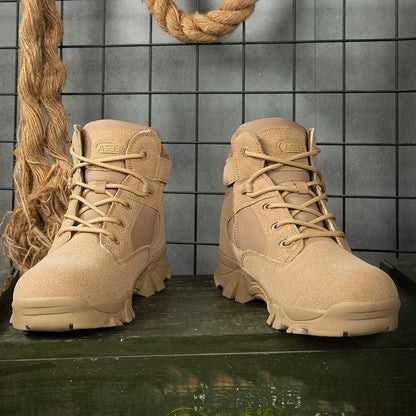 Herren Tactical Stiefel Outdoor Militärstil Schwarz