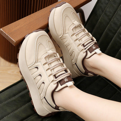 Damen Sneaker Sportlich Laufsohle Weich