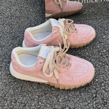 Damen Sneaker Trendy Sportlich Weiß