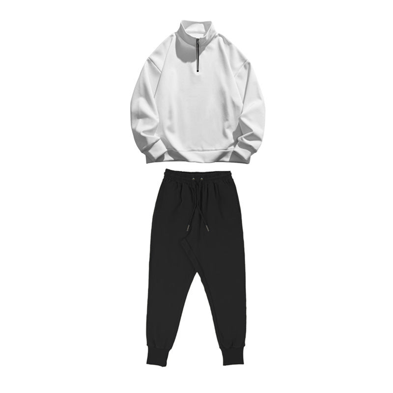 Herren Trainingsanzug Set Sportlich Modern mit Taschen