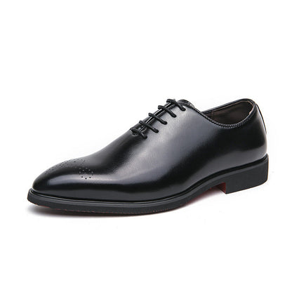 Herren Schnürschuhe Leder Elegant Modern Schwarze Schuhe