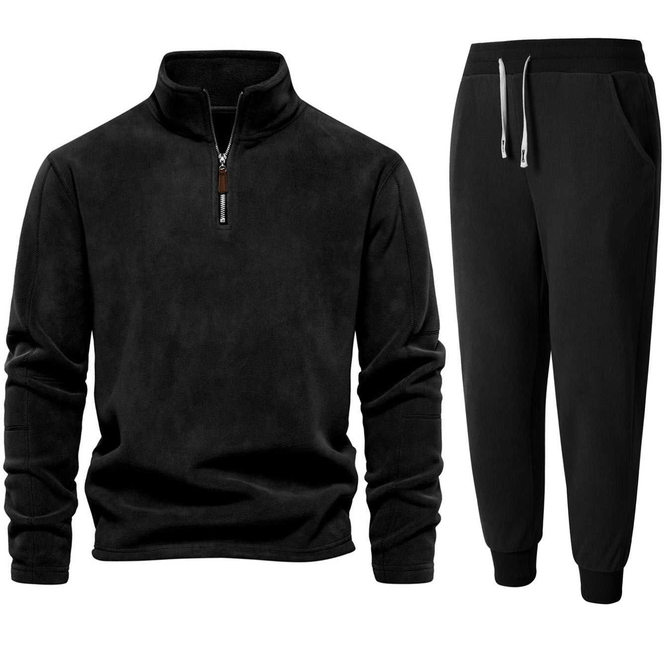 Herren Fleeceanzug Stehkragen Warm Bequem