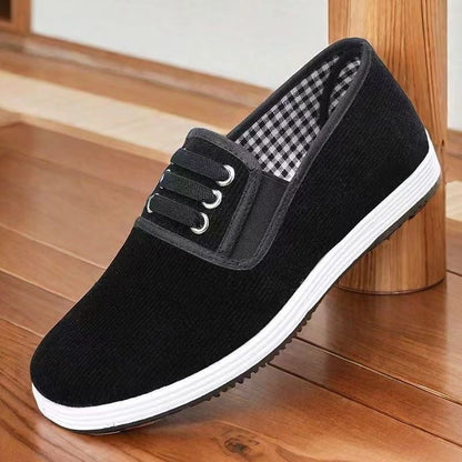 Damen Slipper Sportlich Elastisch Schnürsenkel
