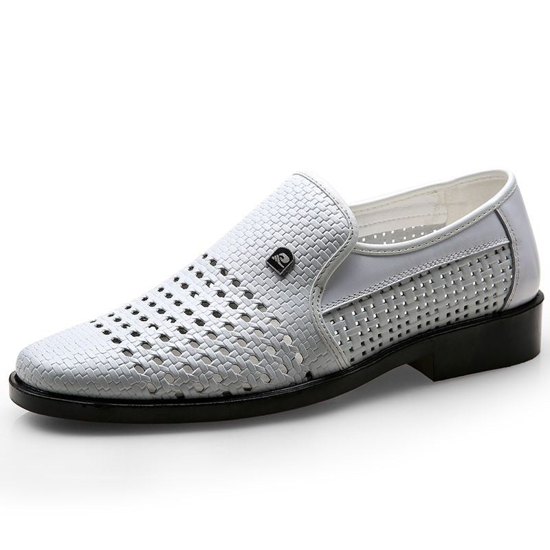 Herren Slipper Atmungsaktiv Handgewebt Bequem