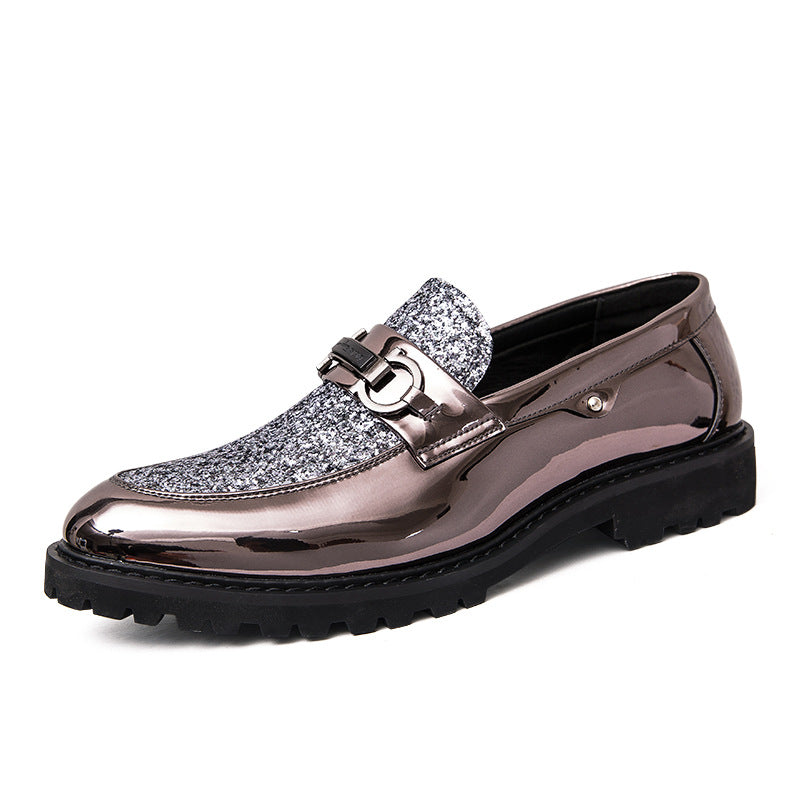 Damen Mokassins Glitzer Elegante Schuhe Mode