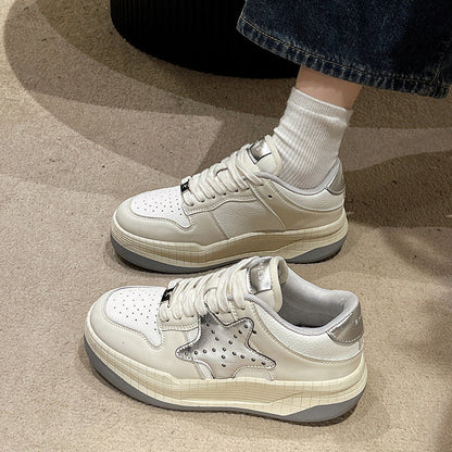 Damen Sneaker Sternen-Design Trendy Frauen Schuhe - BerlinGlamour