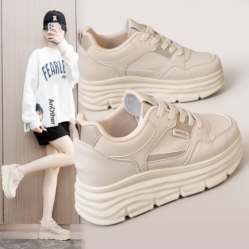 Damen Plateau Sneaker Hoch mit Dämpfung und Struktur - BerlinGlamour