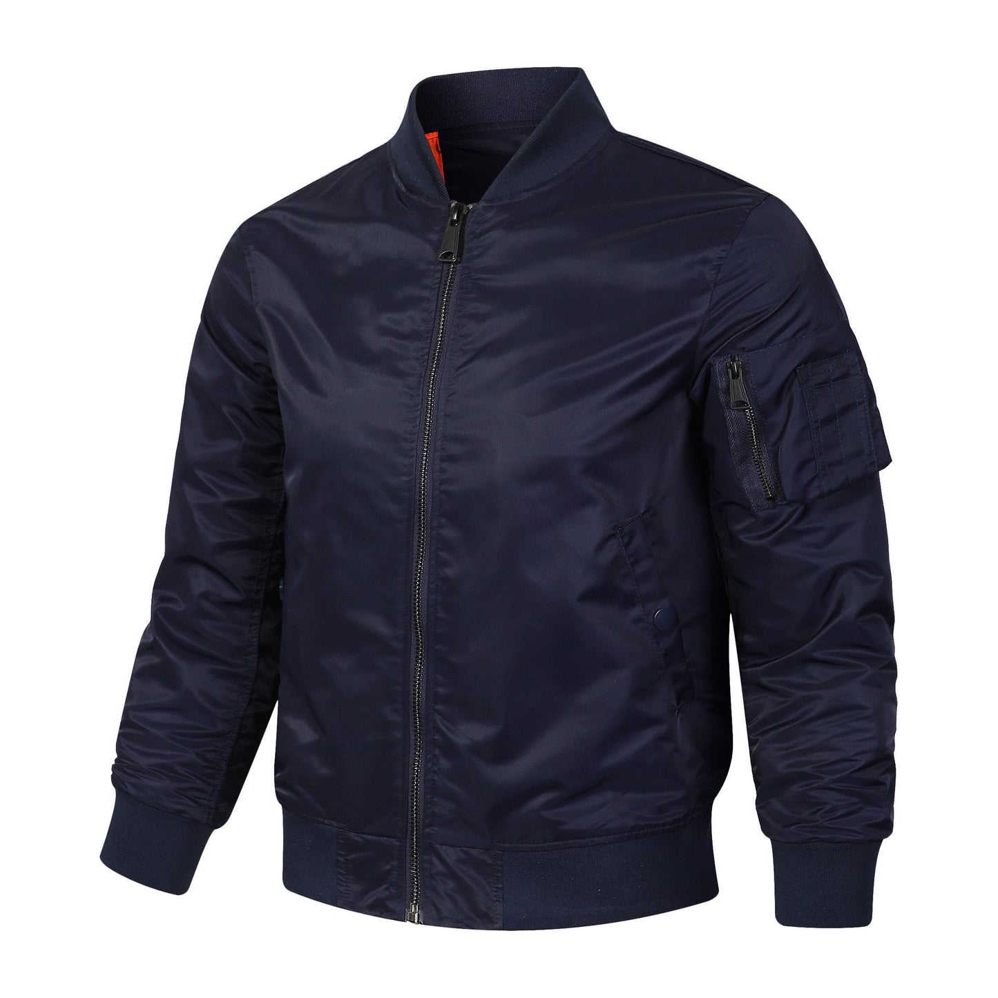 Herren Bomberjacke Funktionstaschen Lässig Modern