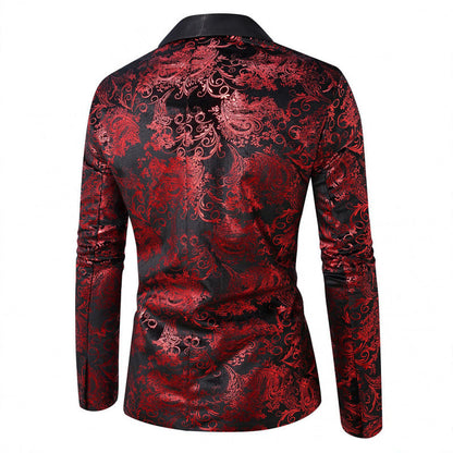 Herren Blazer Elegant mit floralem Muster Modern