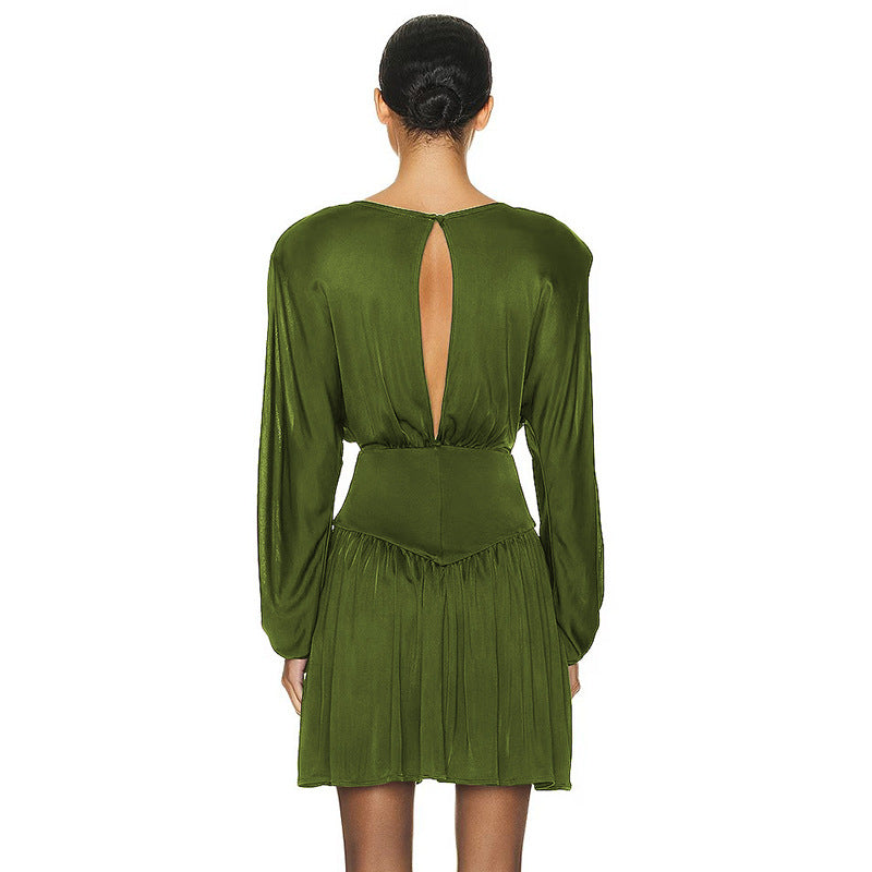 Elegantes Abendkleid mit Weiten Ärmeln und Frauen Schnitt