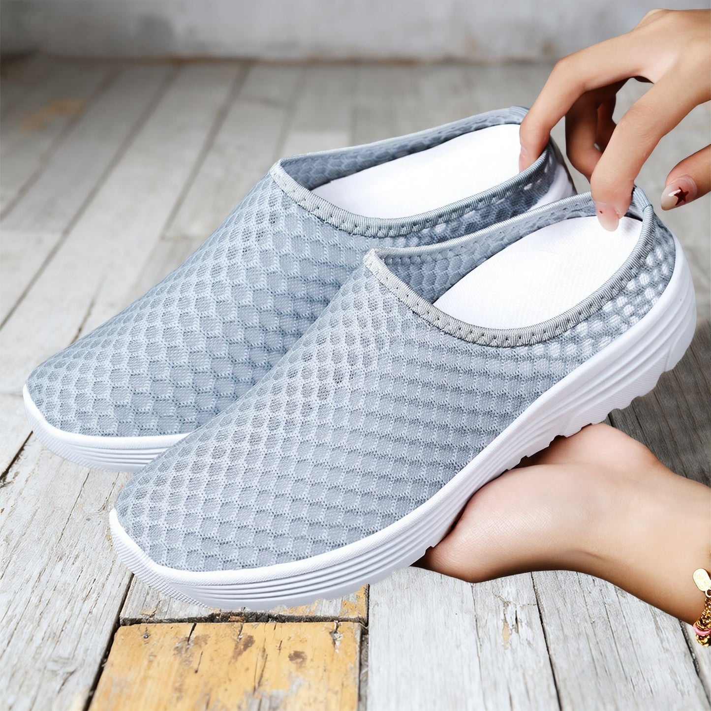 Damen Slip-On Schuhe Leicht Bequem Freizeit - BerlinGlamour