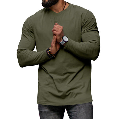 Herren Langarmshirt Modern Atmungsaktiv Slim Fit