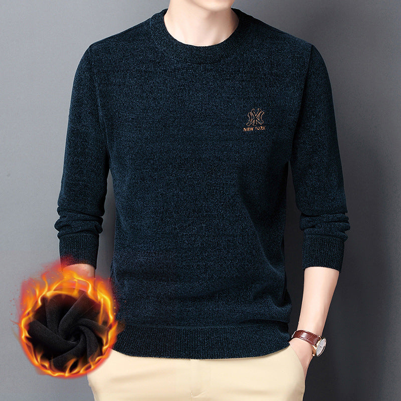 Herren Pullover Weich Wärmer Rundhals Winter - BerlinGlamour