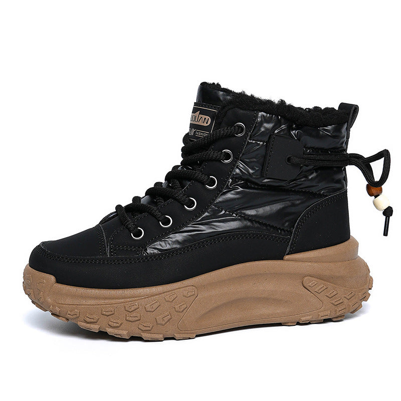 Damen Sneaker Hoch Modisch Isolierend Rutschfest