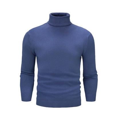 Herren Pullover Merinowolle Rollkragen Elegant Warm