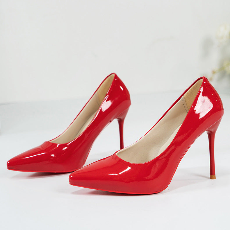 Damen Pumps Hochhackig Glänzend Elegant Schuhe