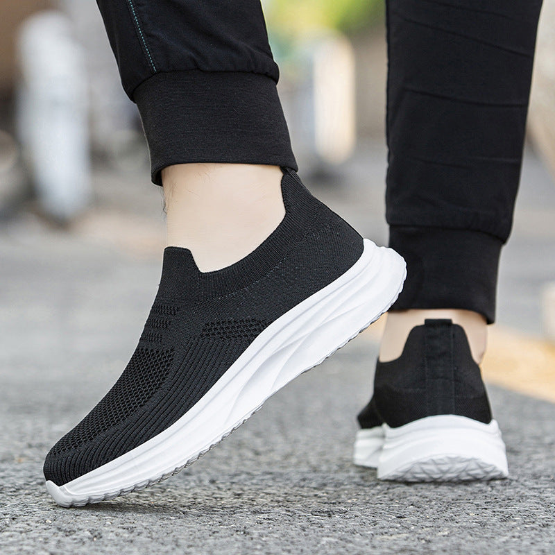 Damen Sneaker Sportlich Atmungsaktiv Komfortabel Schwarz
