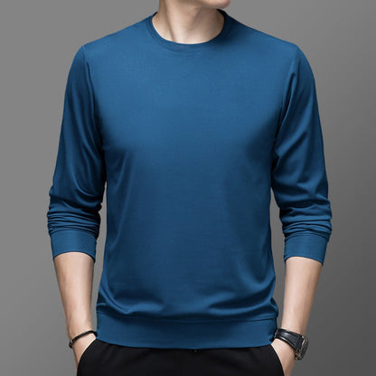 Herren Pullover Funktionsmaterial Warm Rundhals
