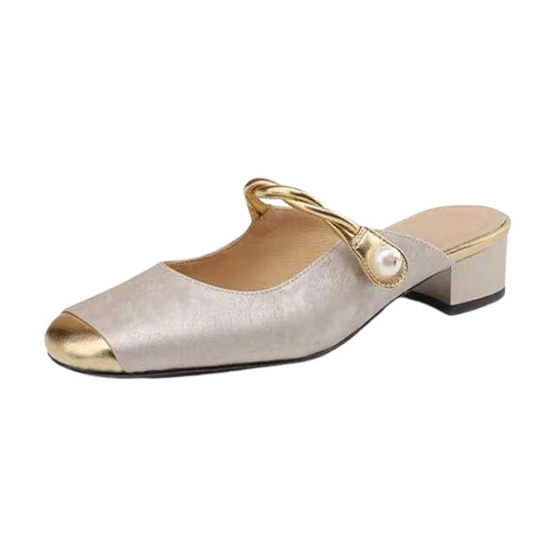 Damen Slingback Pumps Glänzend Hochhackig Party Schuhe