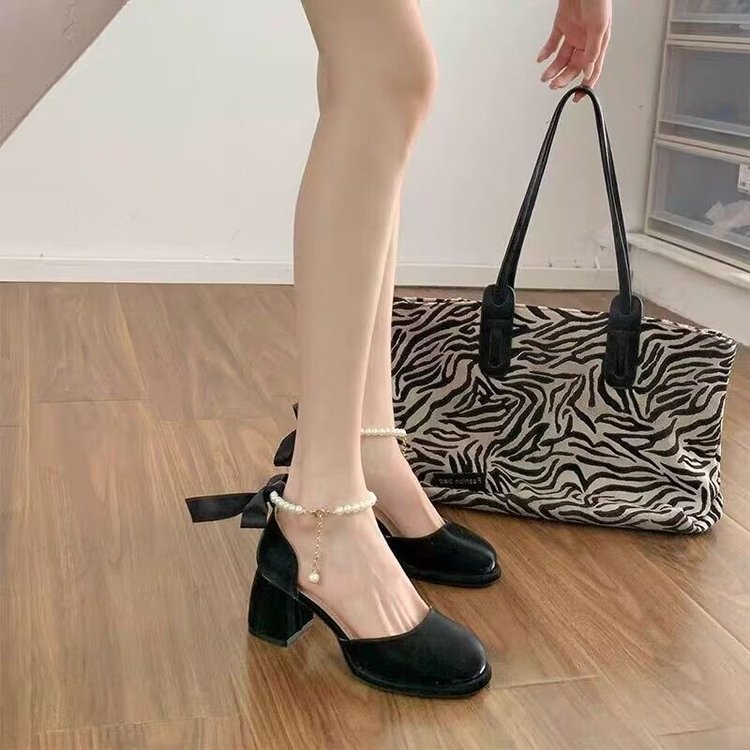 Damen Pumps Hochhackig Elegante Fesselriemen