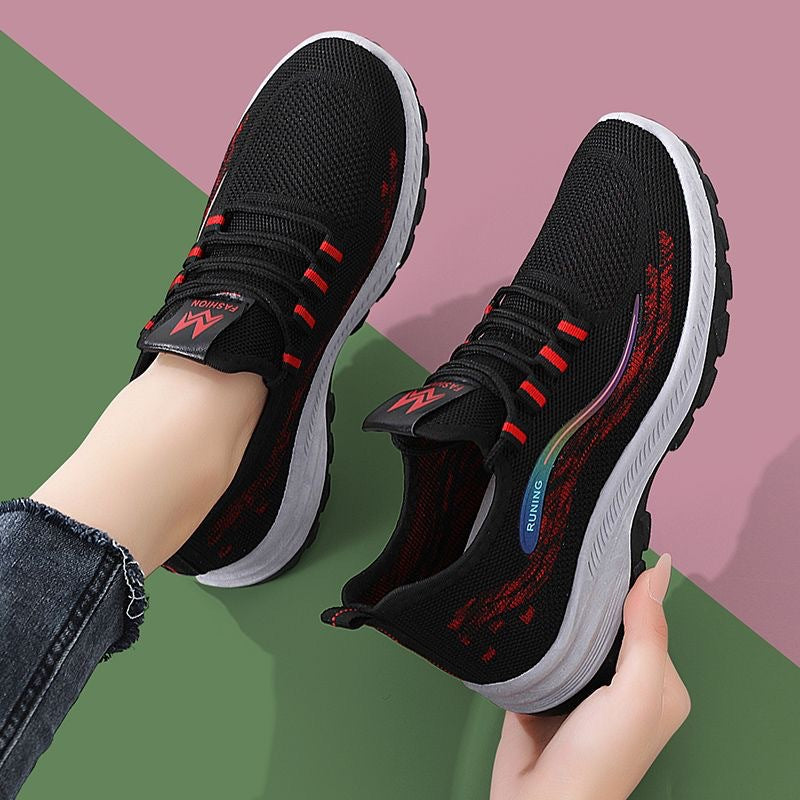 Damen Fitness-Sneaker Atmungsaktiv Rutschfest Laufschuhe Sport