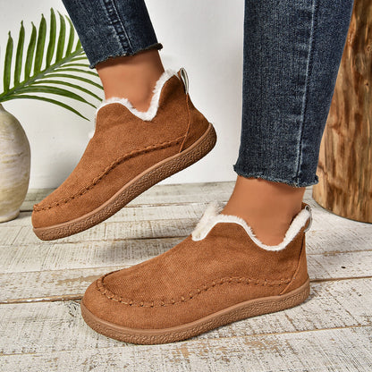 Damen Slipper Warm Fleece Rutschfest Winter