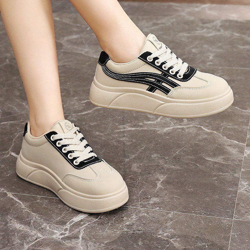 Damen Sneaker mit Plattform Komfortabel Sportlich