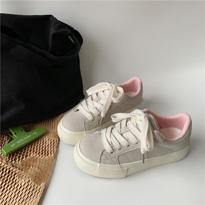Damen Sneaker Weiches Wildleder Bequem Atmungsaktiv