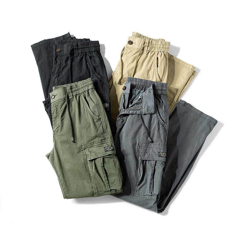 Herren Cargo-Hose Bequem Elegant Grau