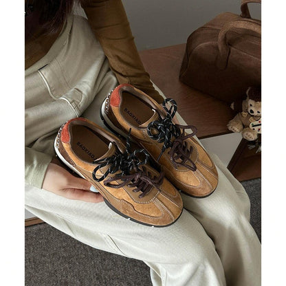 Damen Sneaker Wildleder Atmungsaktiv Modisch