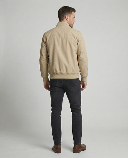 Herren Blouson Leicht Wattiert Reißverschluss Jacke Modern