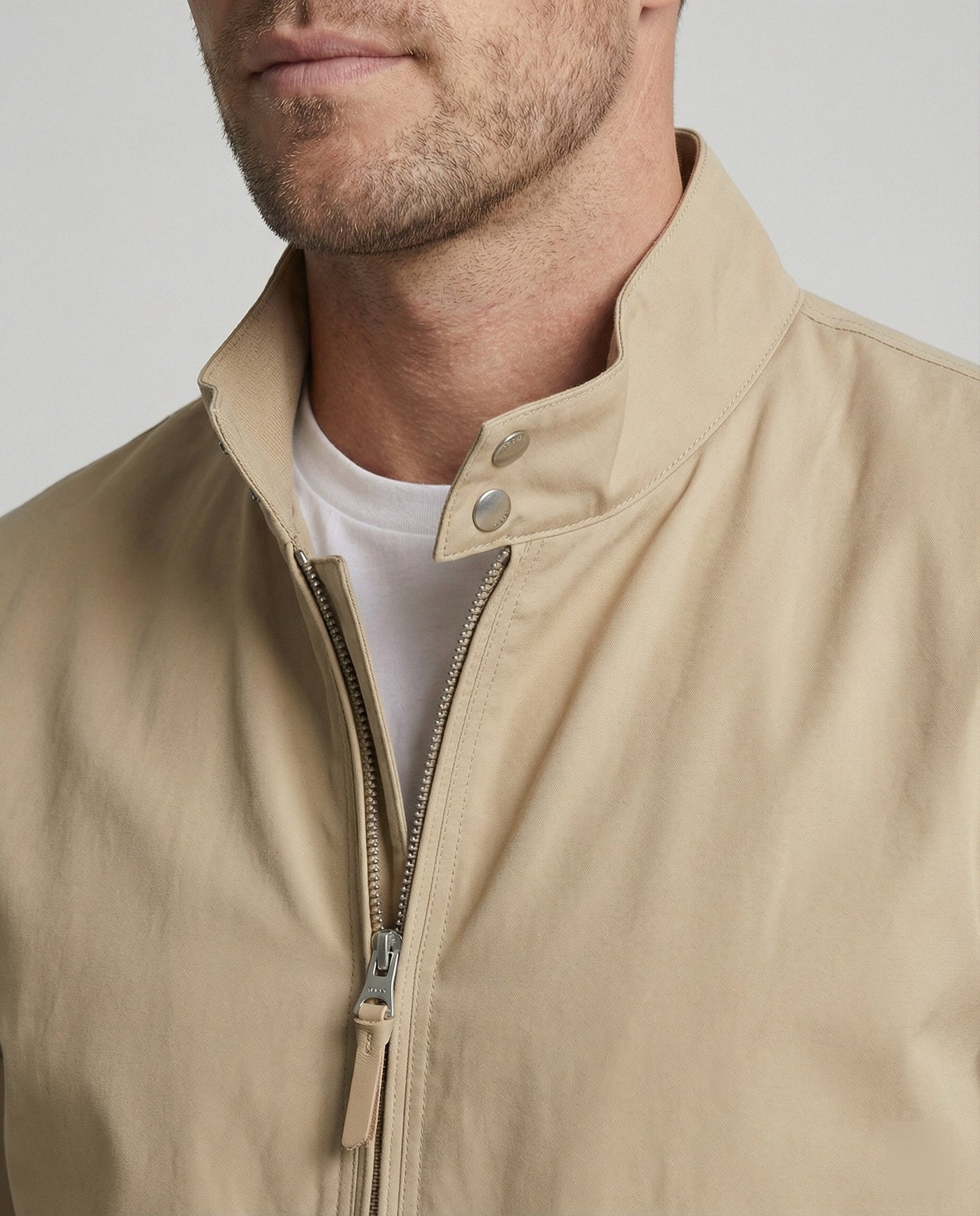 Herren Blouson Leicht Wattiert Reißverschluss Jacke Modern