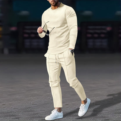 Sportliches Herren Longsleeve Set mit Jogginghose