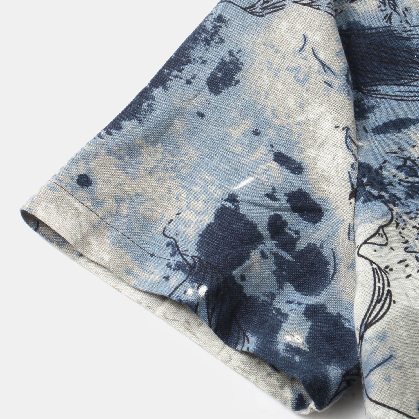Herren Kurzarmhemd Aquarell Design Modern Berlin Style