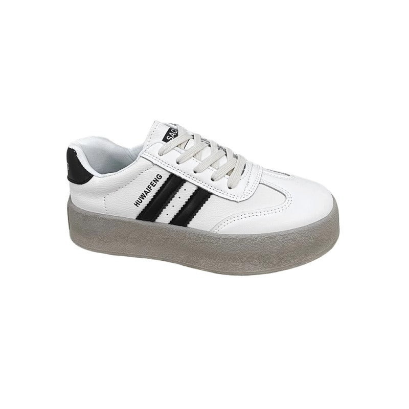 Damen Sneaker Plateau Schuhe Elegant Rutschfest