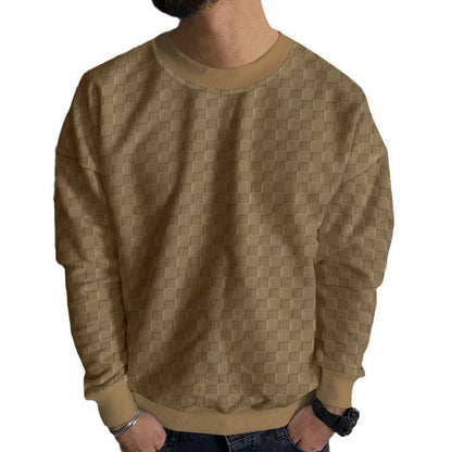 Herren Sweatshirt mit Struktur Design Trendy