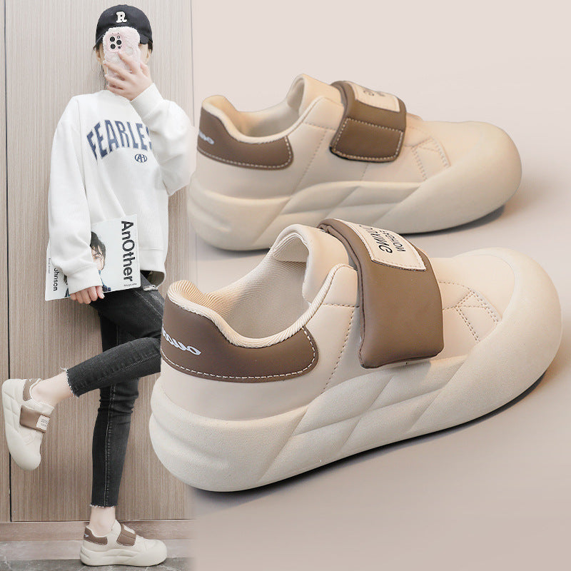 Damen Sneaker Sportlich Klettverschluss Modisch Schwarz - BerlinGlamour