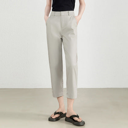 Damen Stoffhose Elastisch Elegant Mit Stretch