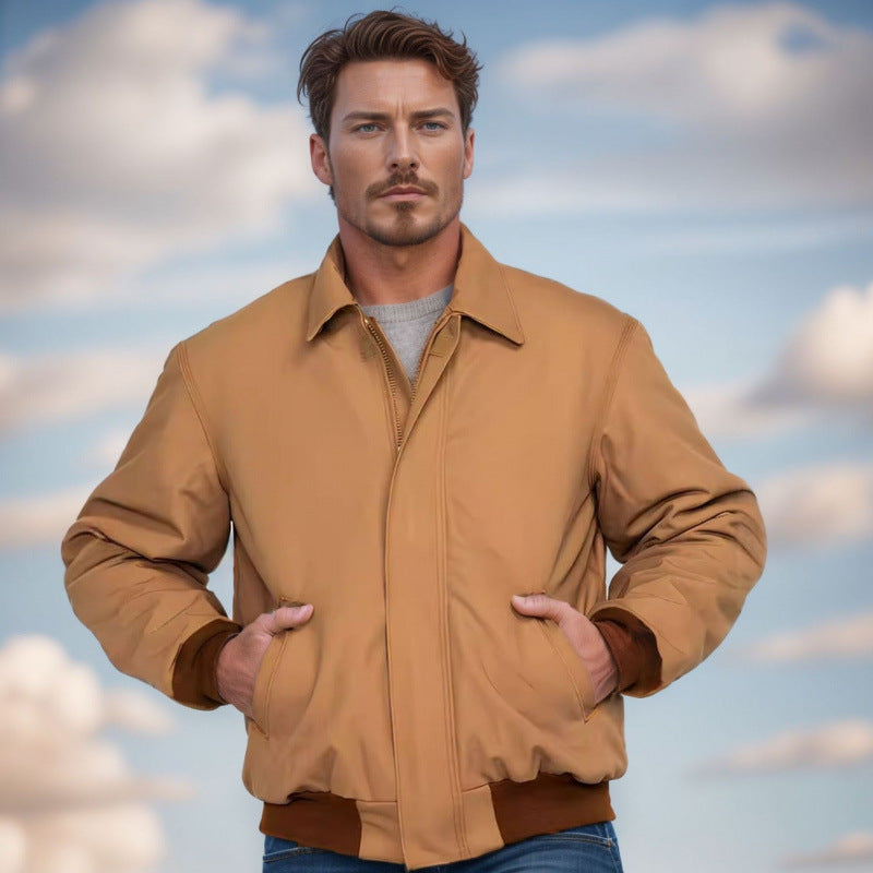 Männer Utility-Jacke Robust Mit Vielen Taschen