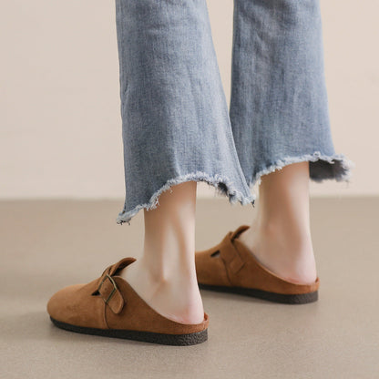 Damen Clogs Bequem Schnallenverzierung Mode Schuhe