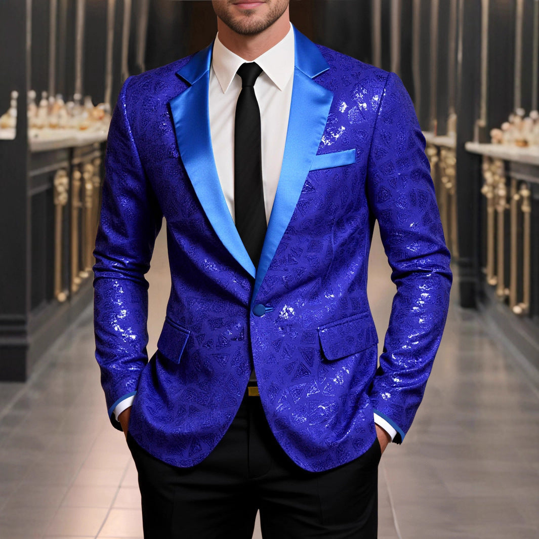 Herren Blazer Glitzernd Festlich Elegant - BerlinGlamour