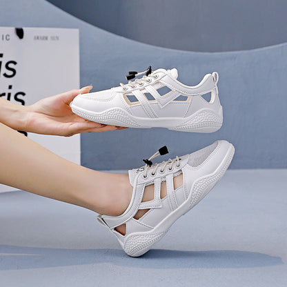 Damen Sneaker Atmungsaktiv Freizeitschuhe mit Schnürsystem - BerlinGlamour