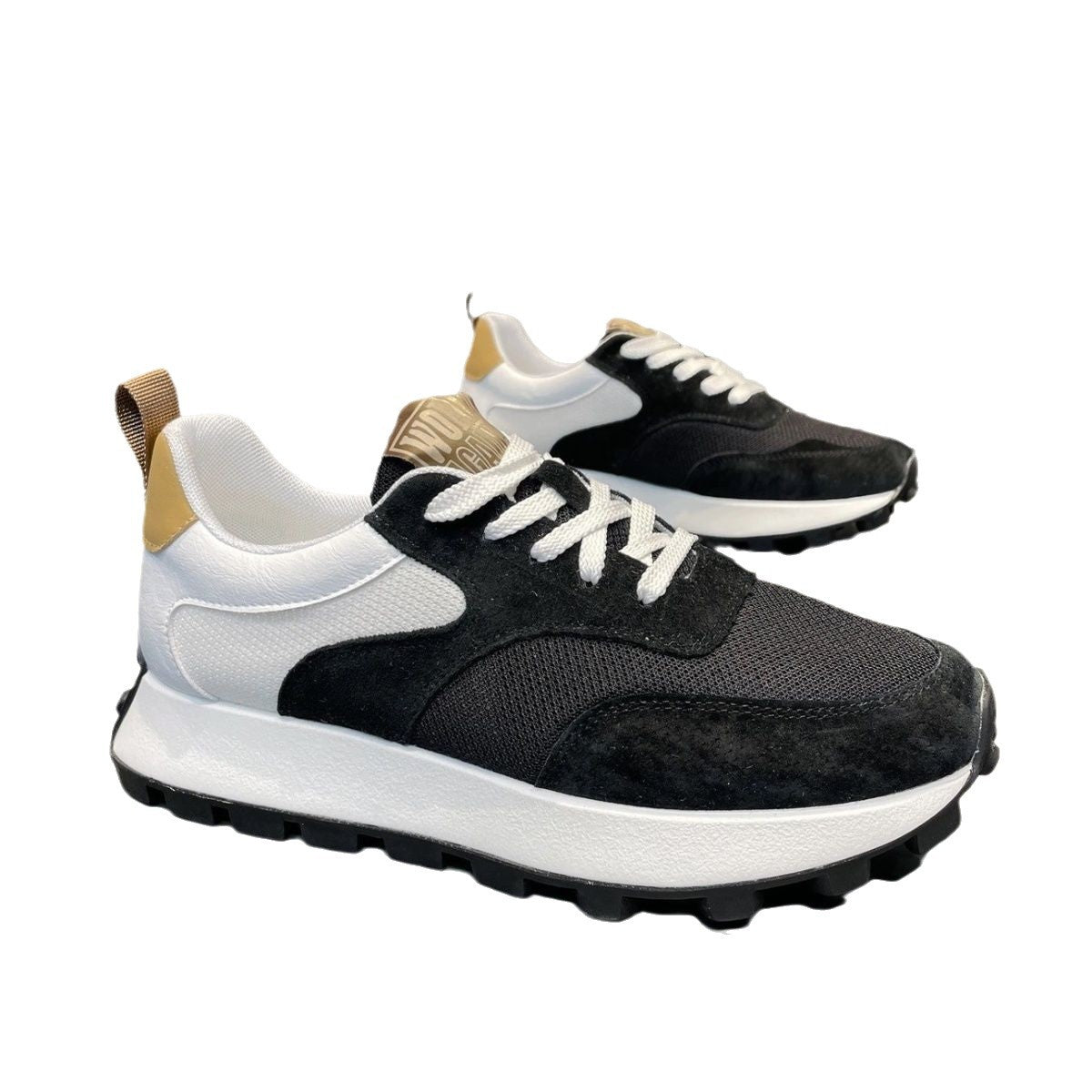 Damen Sneaker Sportlich Leicht Bequem Laufsohle