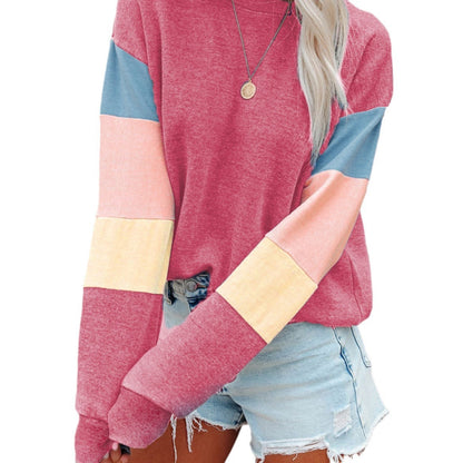 Damen Pullover Bunt Ärmel Design Modern Damenmode