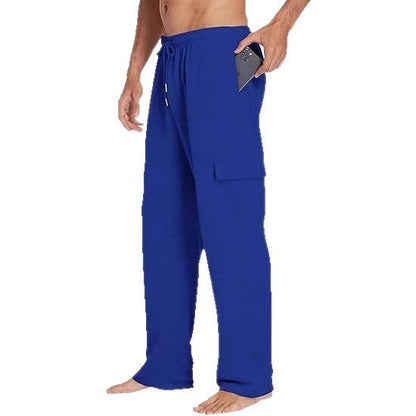 Bequeme Herren Cargo-Hose elastisch mit Taschen