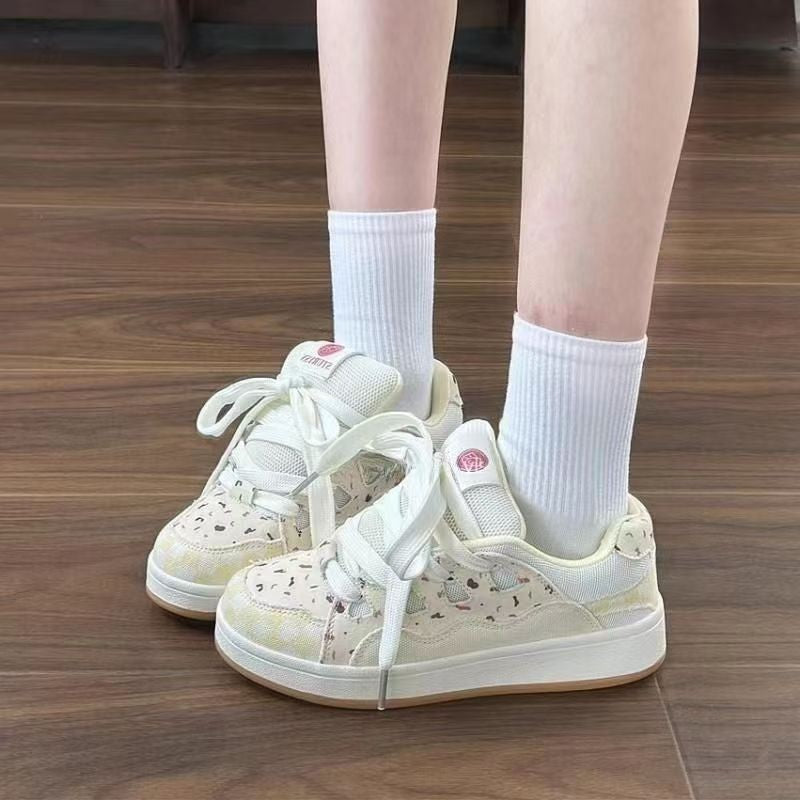 Damen Sneaker atmungsaktiv Tiermotiv Sportlich