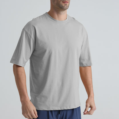Herren T-Shirt Bequem Loose Fit aus Baumwolle