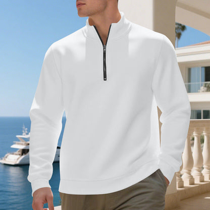 Herren Sportpullover atmungsaktiv mit Reißverschluss Modern