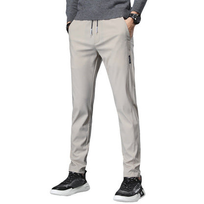 Herren Sporthose Slim Fit Elastisch mit Reißverschlusstaschen
